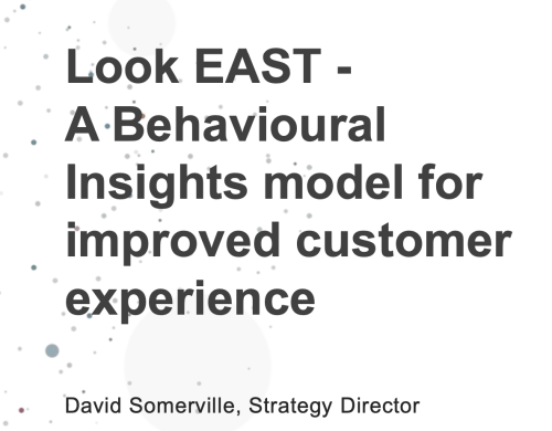 Using the look EAST model for improving CX