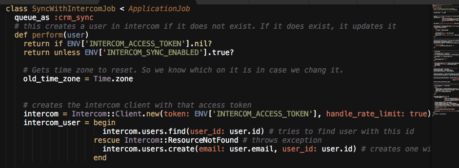 Our Intercom API Integration using Ruby as an Example
